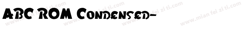 ABC ROM Condensed字体转换